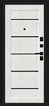 Дверь Борн/SBlack Букле черное/Bianco Melinga BR6182 фото