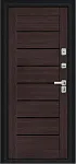 Дверь Браво Thermo Техно Д2/BChrome Букле черное/Wenge Melinga DIS007442 фото