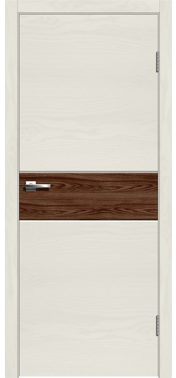 Межкомнатная дверь Легенда Даллас 1 Американский орех Ясень белый Декор Американский орех