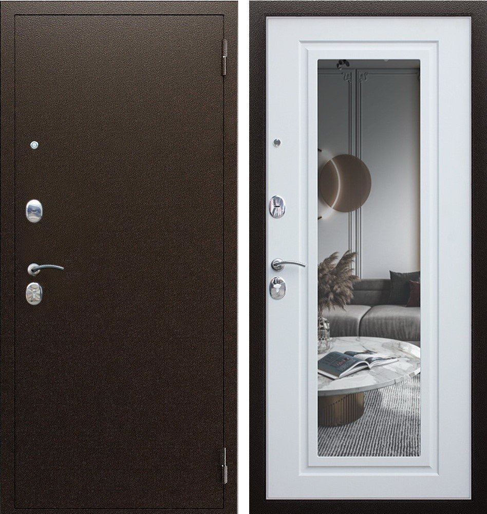 Дверь Комфорт с зеркалом DIS006672